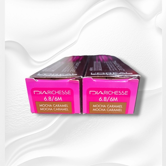 L'Oreal Professionnel DIARichesse 2 Tubes Ammonia-Free 6.8/6M Mocha Caramel - Picture 1 of 16
